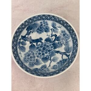 Vintage‎ Blue and White Japanese Cherry Blossom Bowl